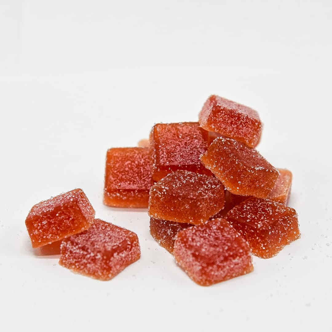 Strawberry Frost Gummies in hand